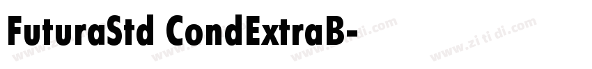 FuturaStd CondExtraB字体转换